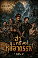 ปกนิยาย ล่าขุมทรัพย์หุบอาถรรพ์