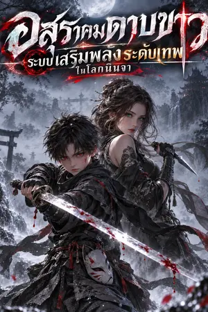 ปกนิยาย อสุราคมดาบขาว  ระบบเสริมพลังระดับเทพในโลกนินจา [นิยายแปล]