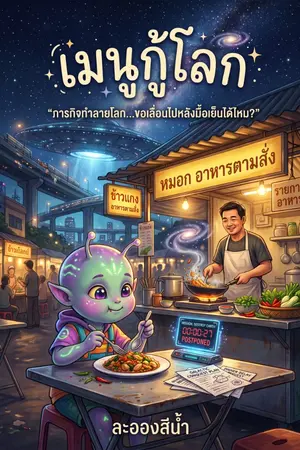 ปกนิยาย เมนูกู้โลก