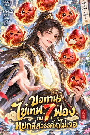 ปกนิยาย ขอทานไข่เทพ 7 ฟอง กับหยกที่สวรรค์หาไม่เจอ