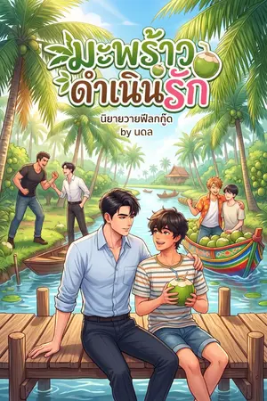 ปกนิยาย มะพร้าวดำเนินรัก