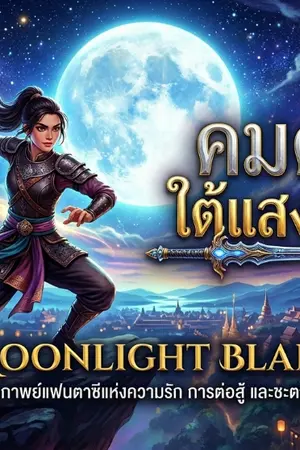 ปกนิยาย คมดาบใต้เงาจันทร์