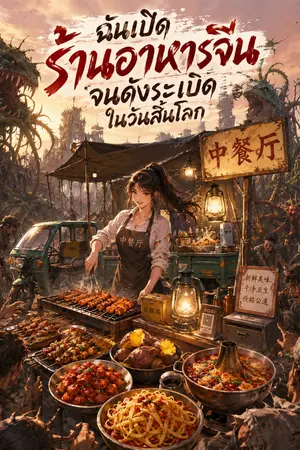 ปกนิยาย ฉันเปิดร้านอาหารจีนจนดังระเบิดในวันสิ้นโลก
