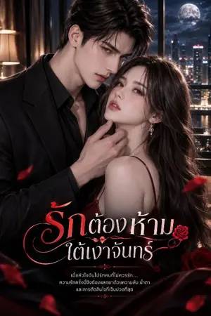 ปกนิยาย รักต้องห้ามใต้แสงจันทร์