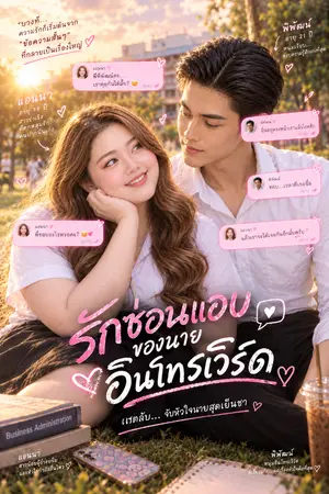 ปกนิยาย รักซ่อนแอบของนายอินโทรเวิร์ด