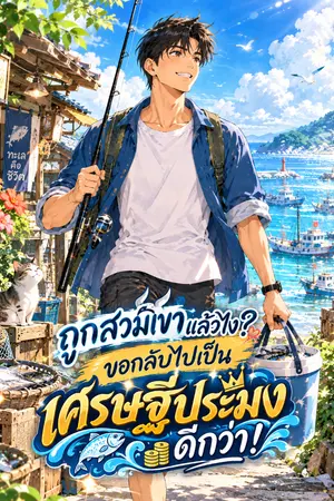 ปกนิยาย "ถูกสวมเขาแล้วไง? ขอกลับไปเป็นเศรษฐีประมงดีกว่า!"