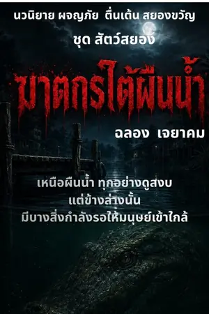 ปกนิยาย ฆาตกรใต้ผืนน้ำ