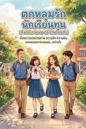 ปกนิยาย ตกหลุมรักนักเรียนทุน (Fall in love of the ODOS)