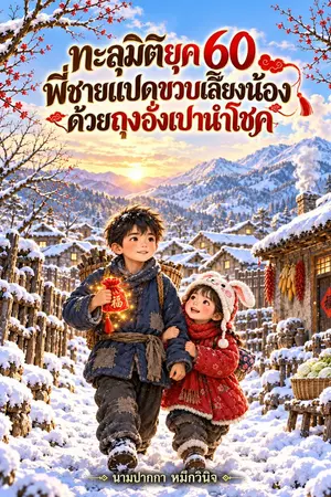ปกนิยาย ทะลุมิติยุค 60 พี่ชายแปดขวบเลี้ยงน้องด้วยถุงอั่งเปานำโชค