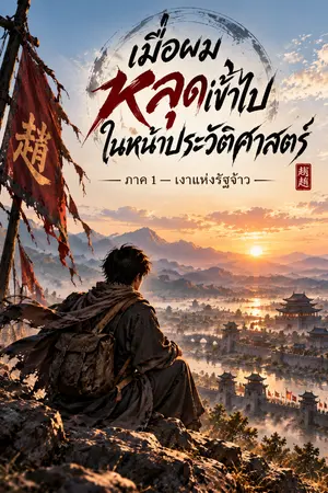 ปกนิยาย เมื่อผมหลุดเข้าไปในหน้าประวัติศาสตร์