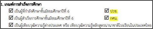 ระเบียบการรอบ Portfolio ม.ธรรมศาสตร์  (ปี 64)