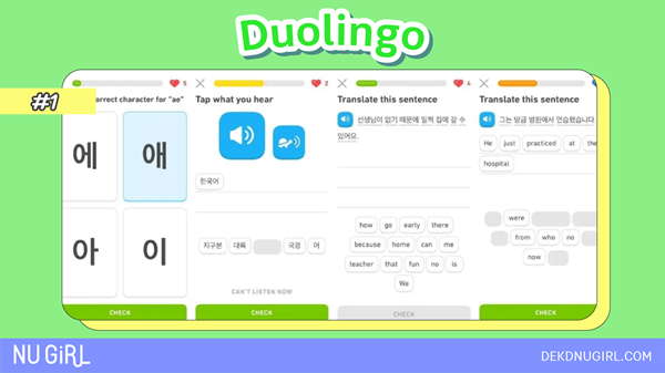 ภาพจาก Duolingo Korean Review – Should You Use It? [2020 Edition] 