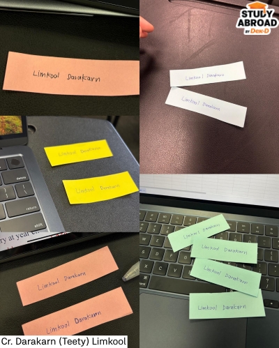 รูปนี้ทำให้เห็น Progression ของตัวเอง จากตอนมาใหม่แรกๆ ไม่กล้าพูด ไม่ได้คะแนน Class Participation (CP) เลย จนค่อยๆ ฝึกไป อ่านเนื้อหาก่อนเรียนจนค่อยๆ ชินขึ้นเรื่อยๆ เริ่มเรียนสนุก และชิลกับ CP มากขึ้น