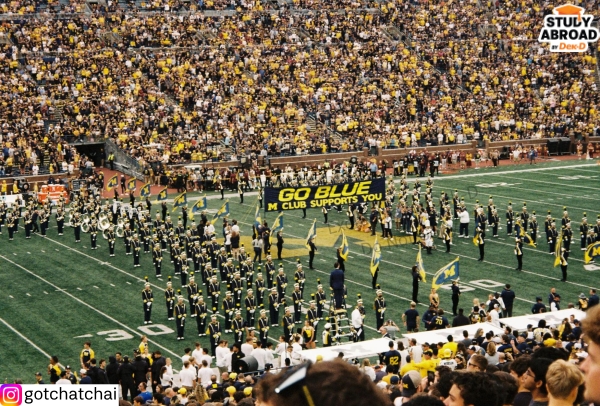 The school spirit here is one of the best - Go Blue!!!