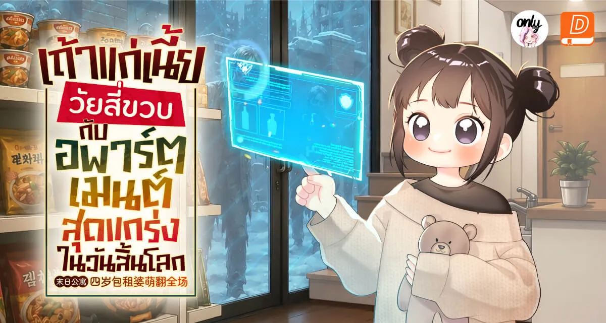 ปกนิยายเรื่อง เถ้าแก่เนี้ยวัยสี่ขวบกับอพาร์ตเมนต์สุดแกร่งในวันสิ้นโลก